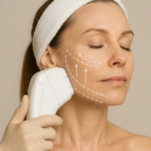 Woman having HI-FU to reduce wrinkles call LA LIPO Birmingham Now!