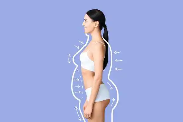 image of woman experiencing fat reduction treatment Birmingham
